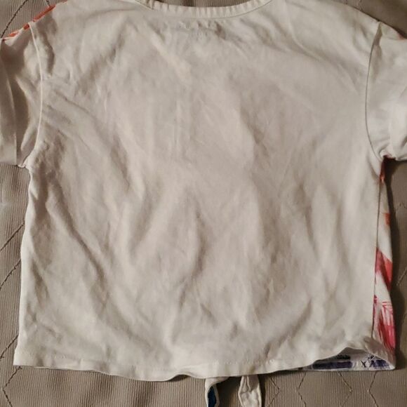 Tommy Hilfiger Women's Textured Tie Front Crop Top Size XS - Picture 7 of 8